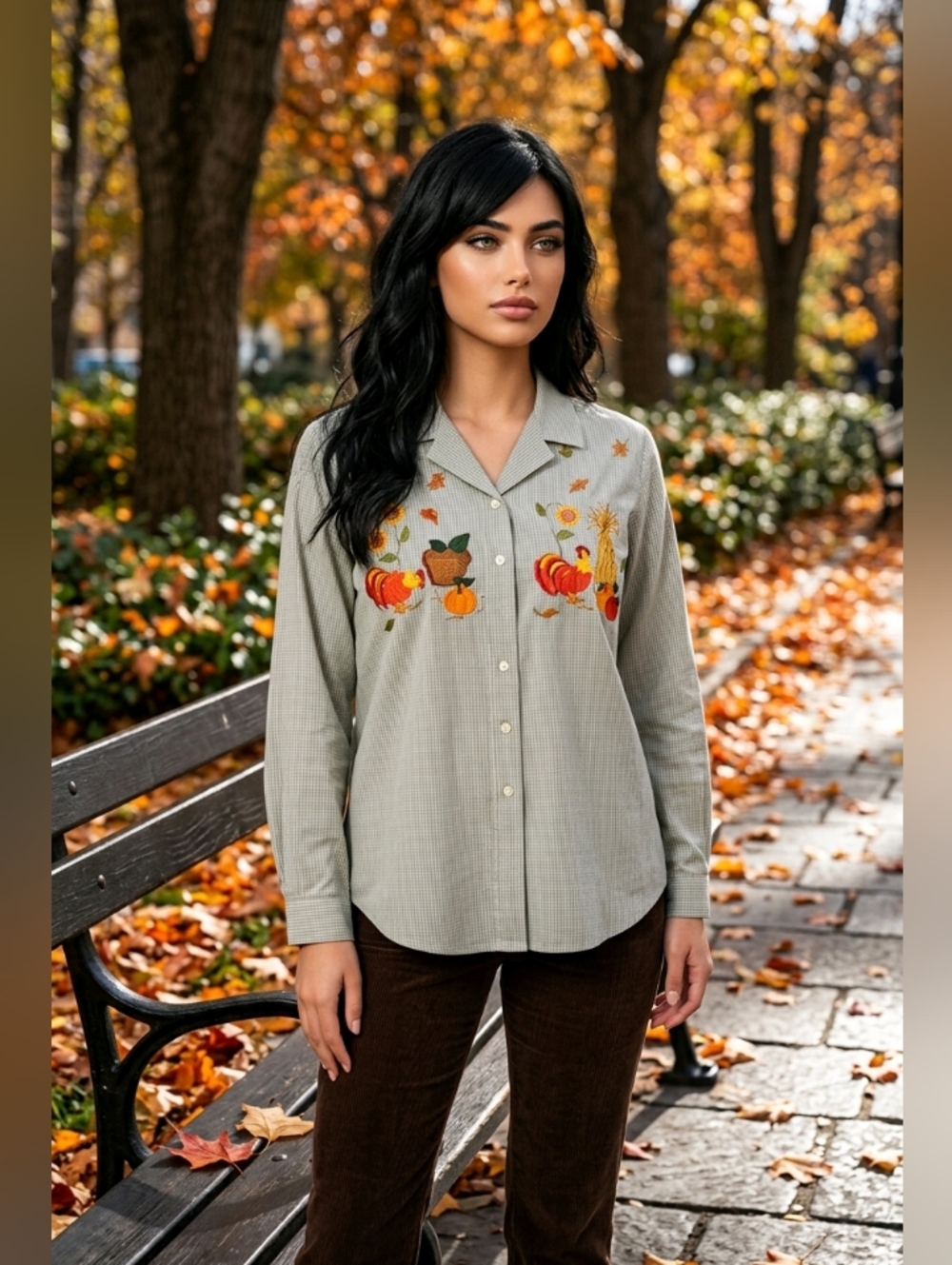 𝑲𝒂𝒓𝒆𝒏 𝑺𝒄𝒐𝒕𝒕 𝑪𝒐𝒕𝒕𝒐𝒏 𝑹𝒊𝒄𝒉 𝒀𝟐𝑲 𝑩𝒍𝒐𝒖𝒔𝒆 - Picture 3 of 6